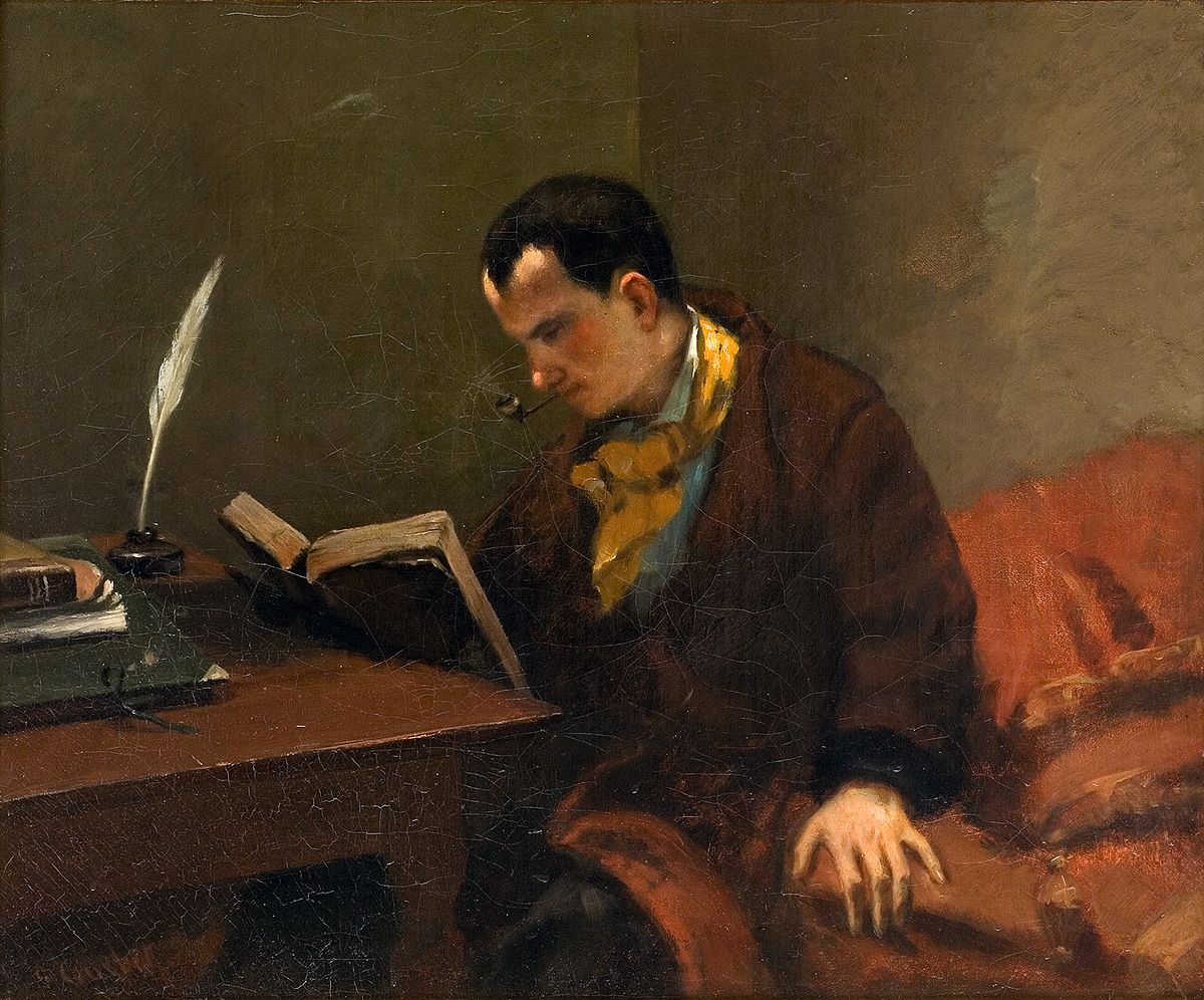 Portrait de Charles Baudelaire, Gustave Courbet, 1848